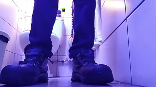 Swept off one's feet MY BOOTS WHILE I REST